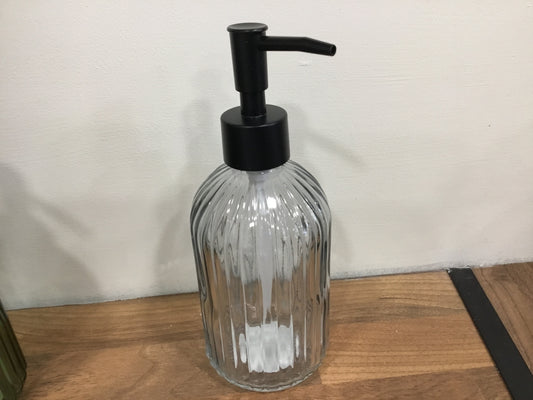 Glass soap dispenser