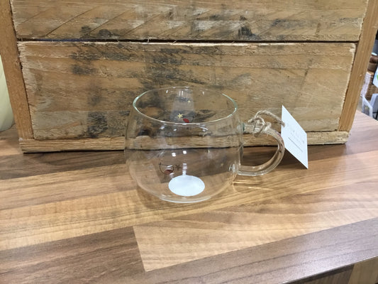 Robin glass mug