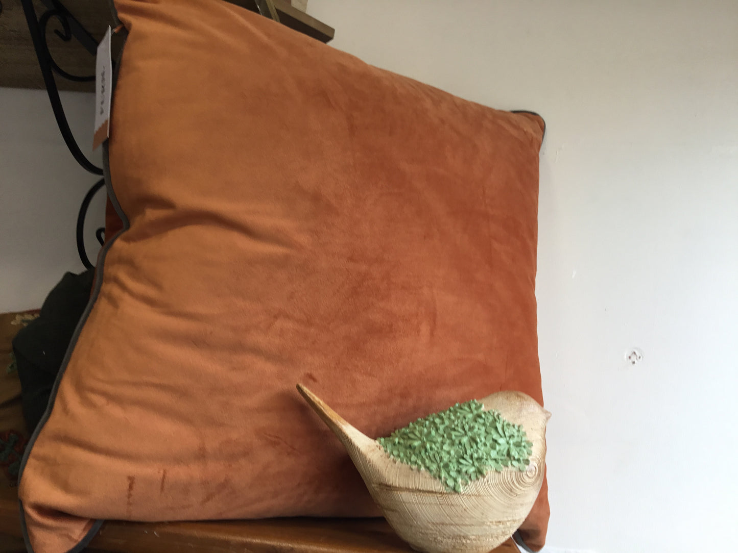 Pumpkin piped cushion by Furn