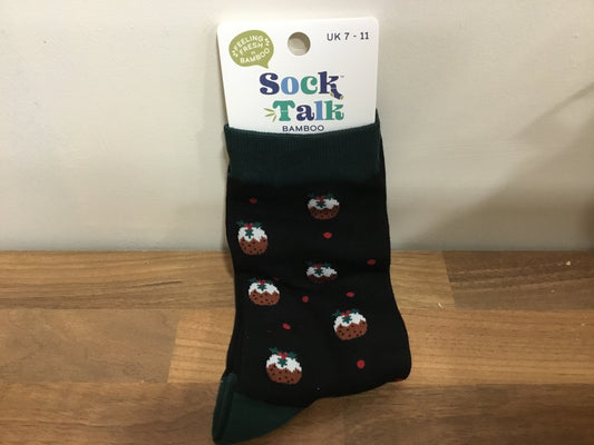 Christmas pudding socks