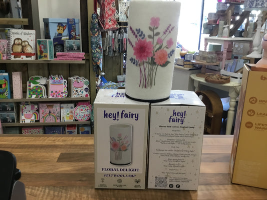 Floral voice control felt lamp