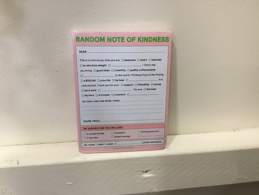 Random note of kindness