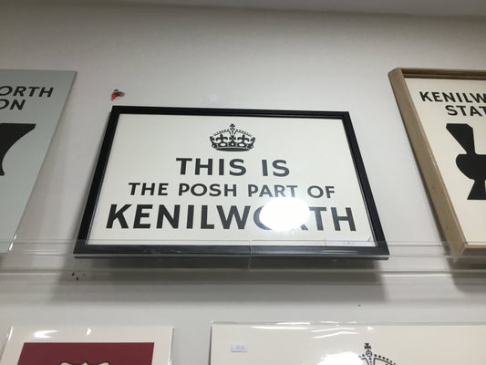 This is the posh part of Kenilworth. Framed print