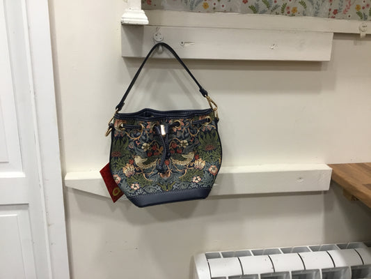 William Morris Bucket bag blue by Signare Tapestry