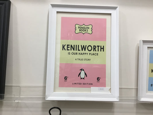 Kenilworth is our happy place. Framed print.