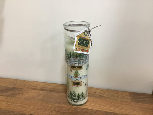 Christmas market candle