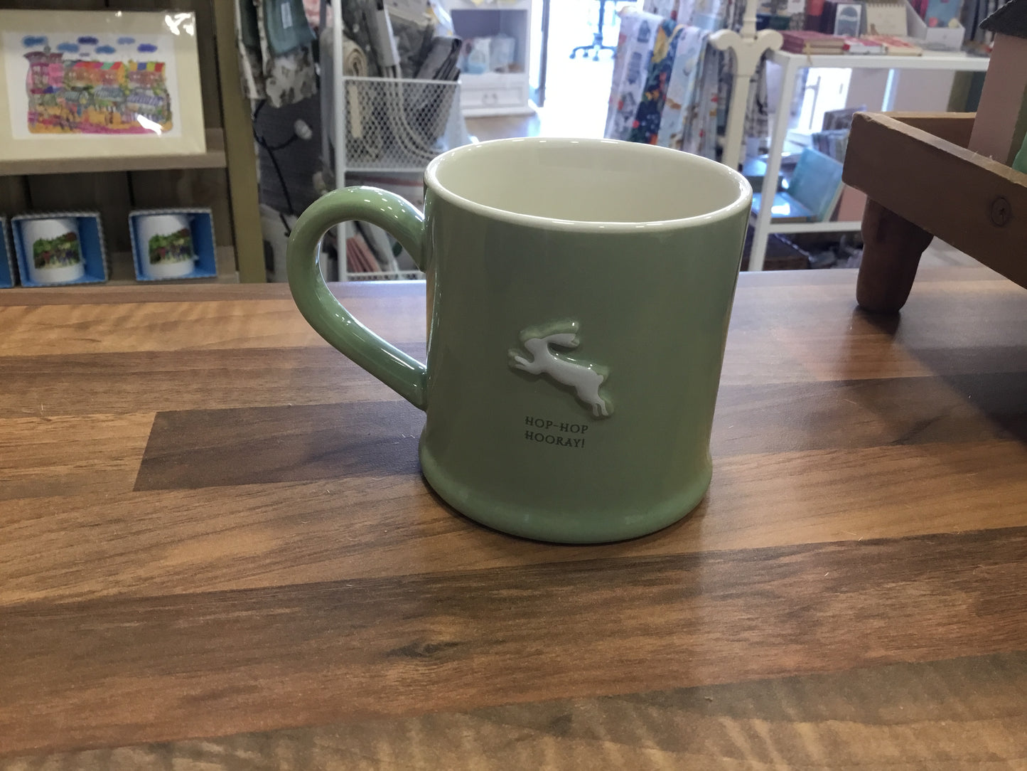 Cushion floral embroidered blue