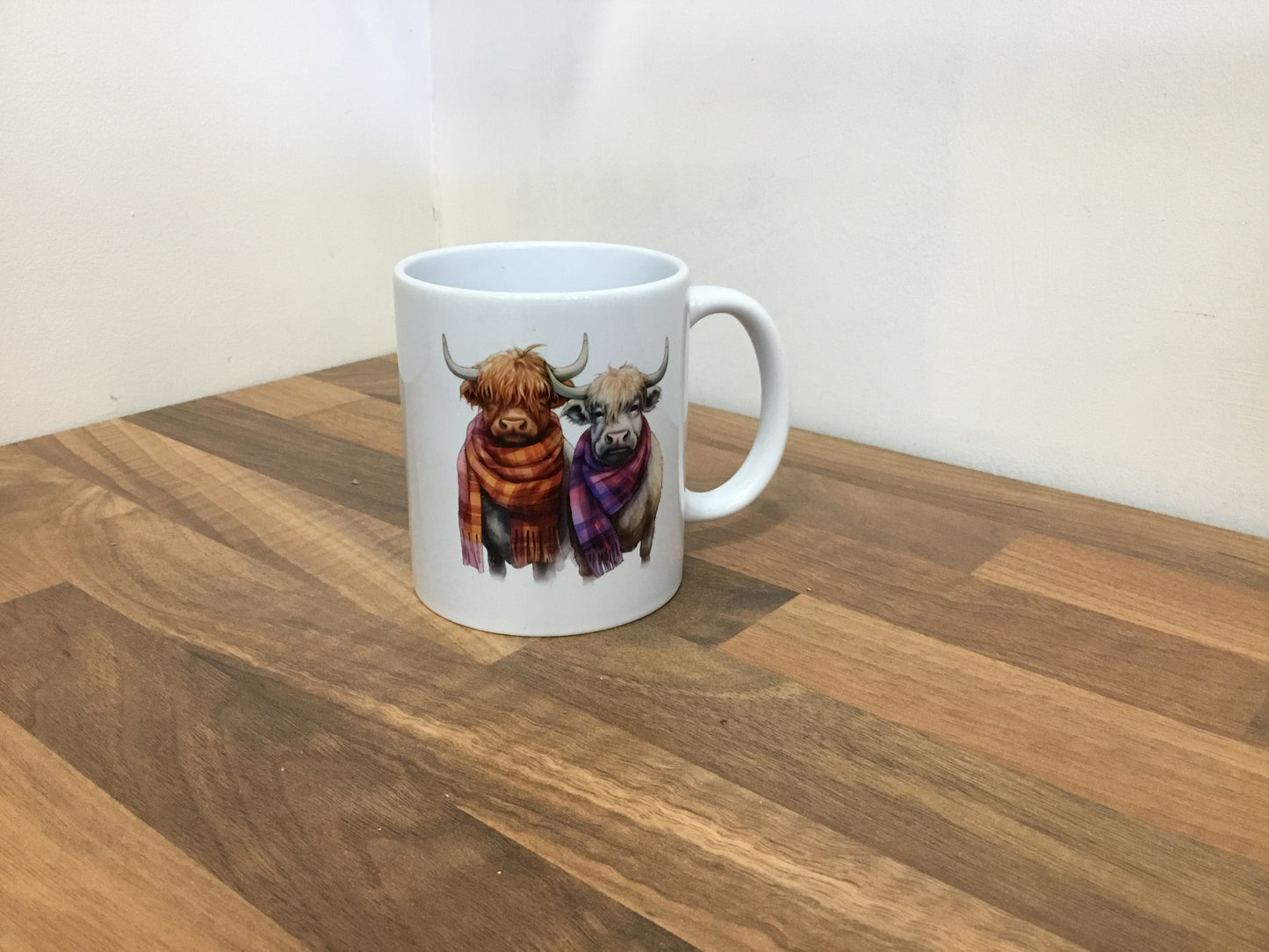 Mug. Cows in scarves