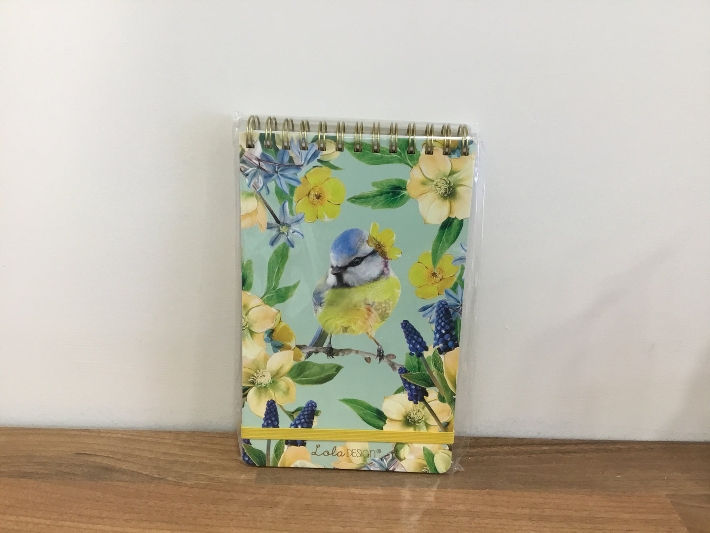 Lola Design - Blue tit spiral notebook