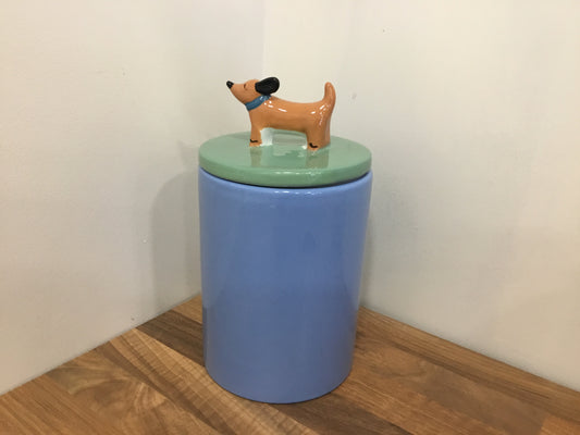 Ceramic Dog storage jar