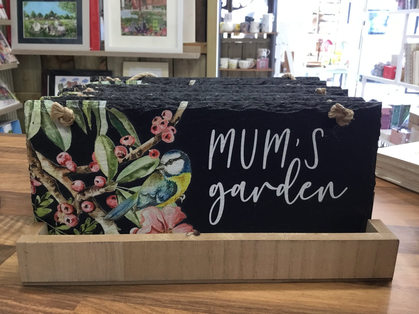 Slate garden sign