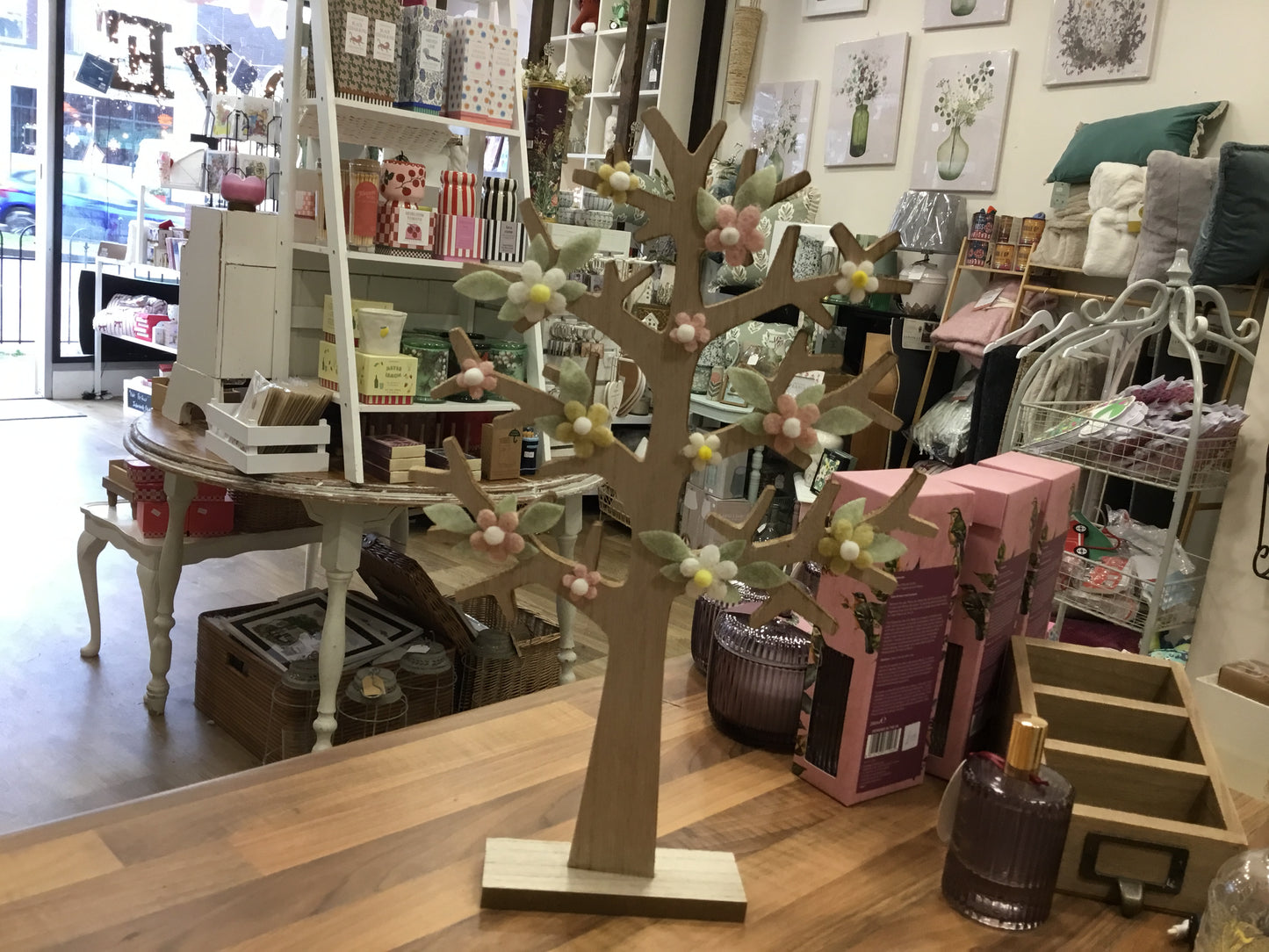 Wooden spring tree