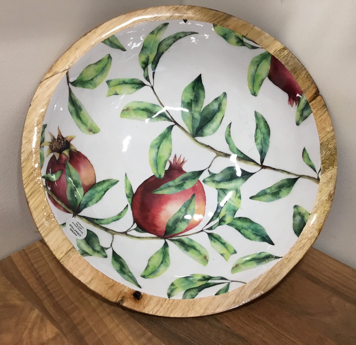 Pomegranate Mango Wood Bowl