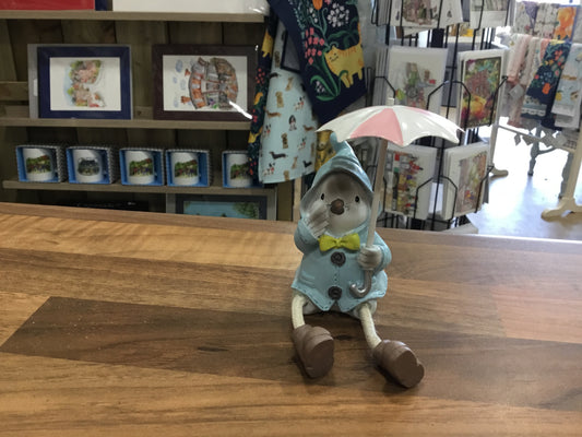 Duck shelf sitter - blue coat