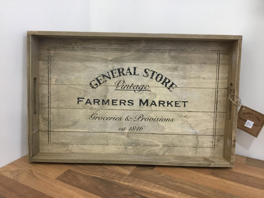 General Store large wooden tray