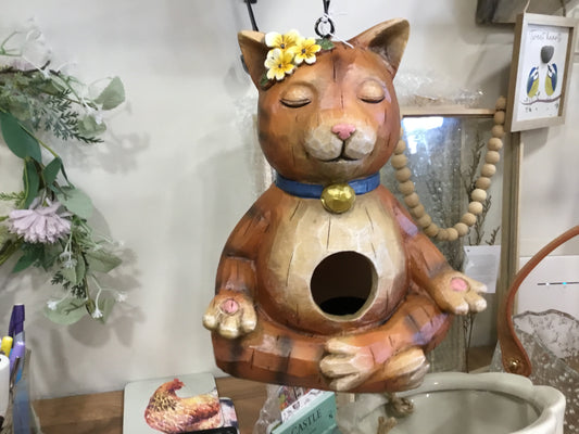 Hanging cat Birdhouse