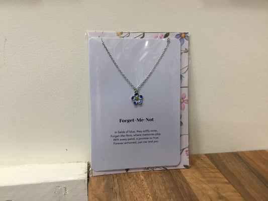 Forget me knot necklace