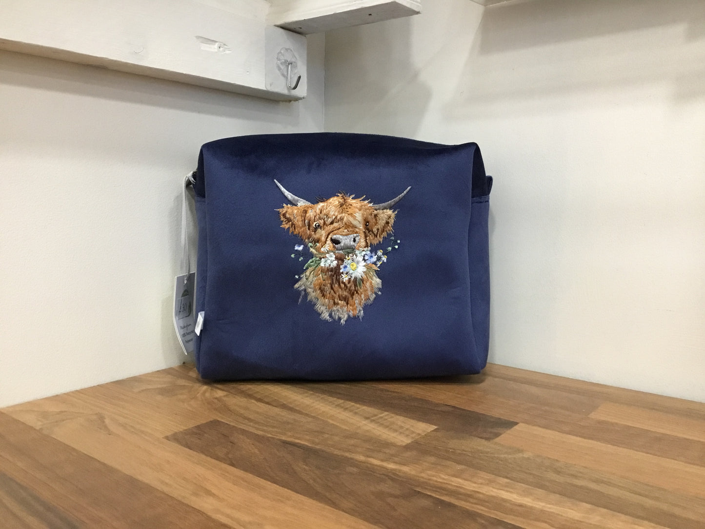 Wrendale Cosmetic bag. Highland Cow.