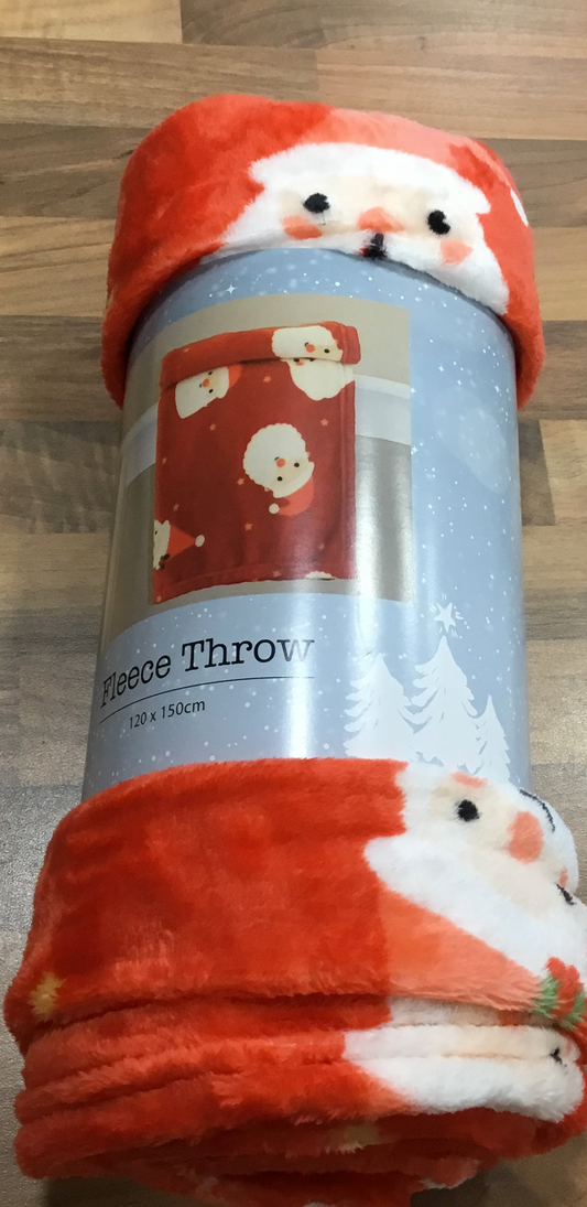 Jolly Santa Throw