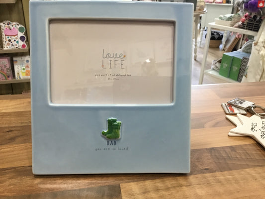 Ceramic Dad photo frame