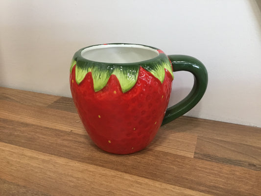 Large strawberry mug