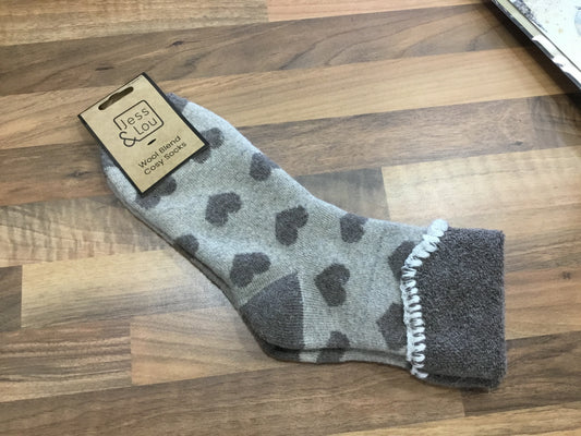 Cappuccino heart socks