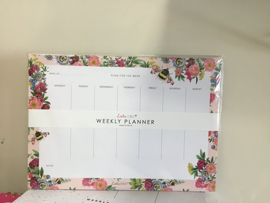 Bumble Bee Weekly Planner by Lola Design