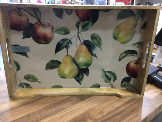 Mango wood pear tray