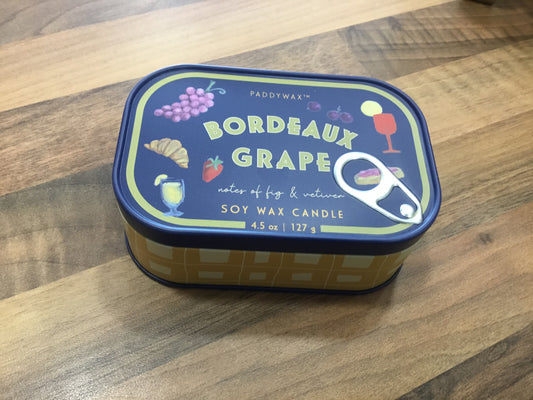Bordeaux Grape Candle tin by Paddywax