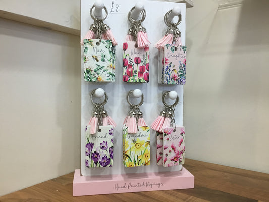 Hand painted keyring