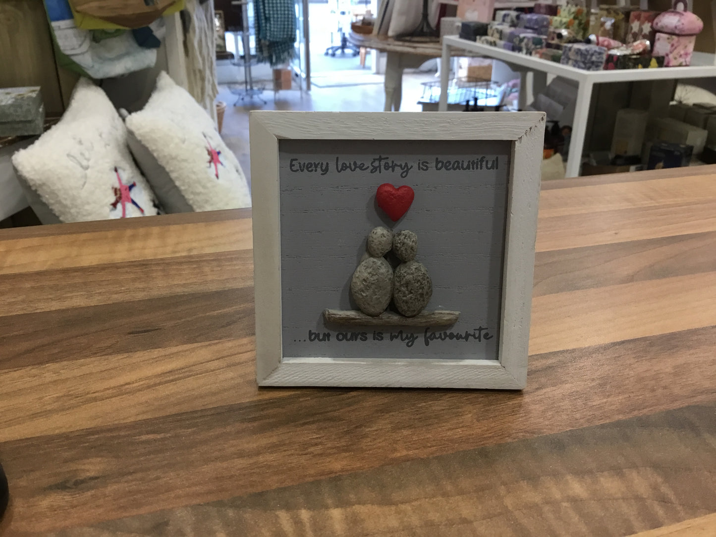 Every love story pebble picture