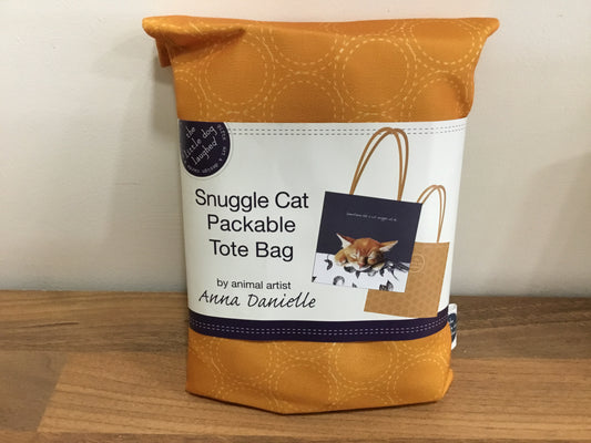Snuggle cats packable tote bag