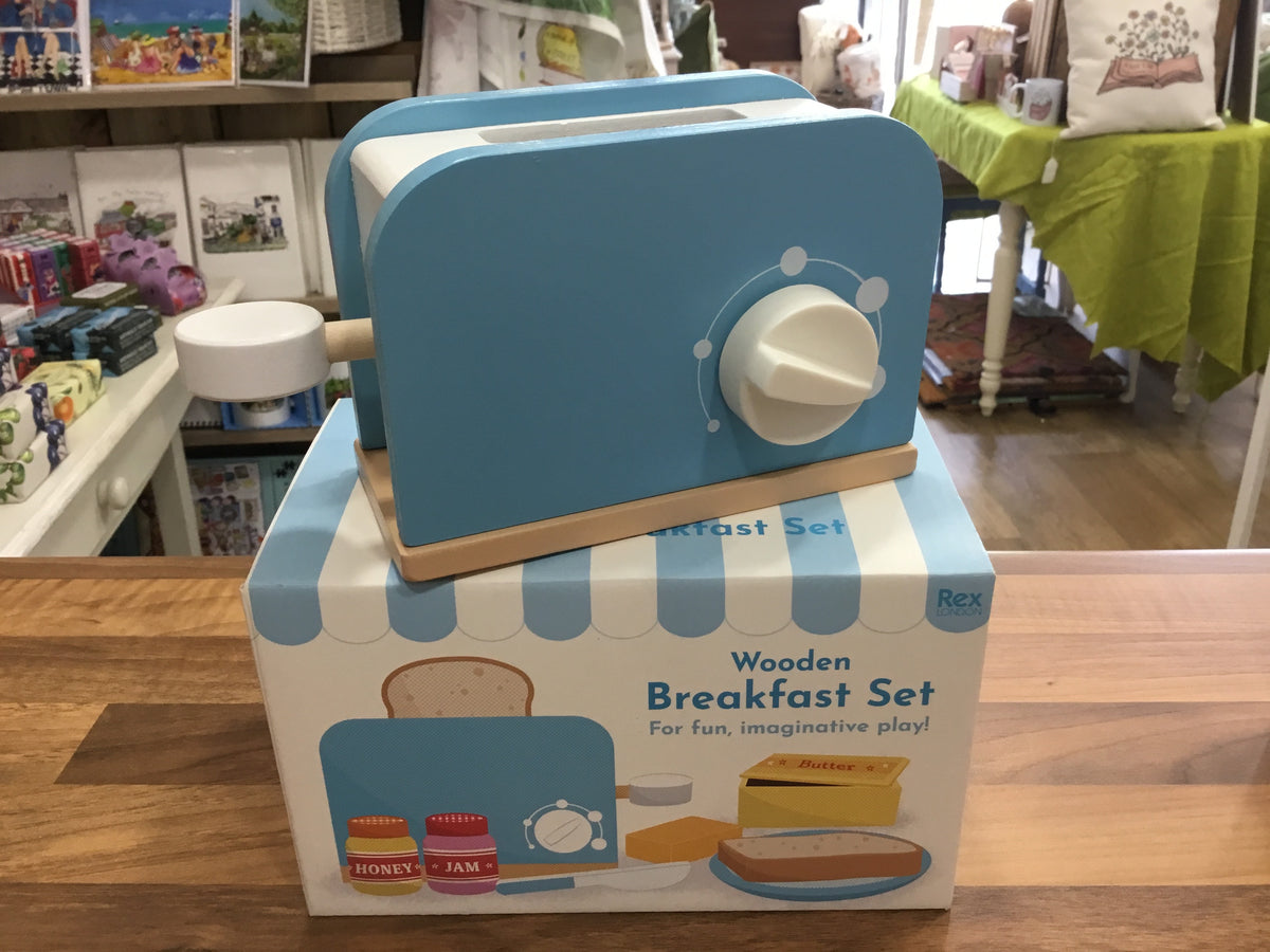 Wooden breakfast set