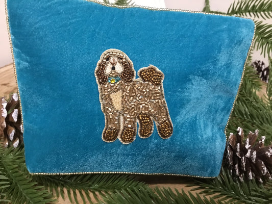 Cockapoo velvet purse