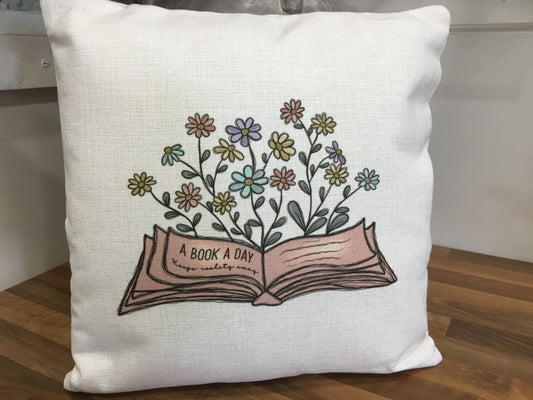 Cushion. A book a day.