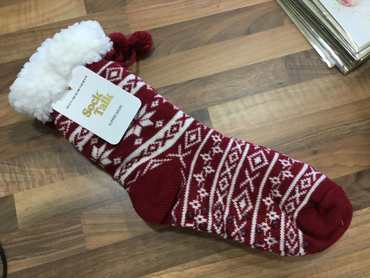 Ladies long slipper socks