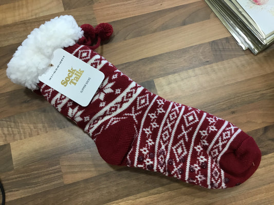 Ladies long slipper socks