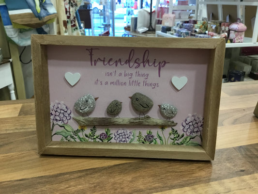 Friendship Bird Pebble plaque