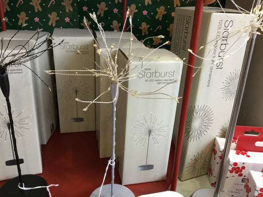 Silver starburst light