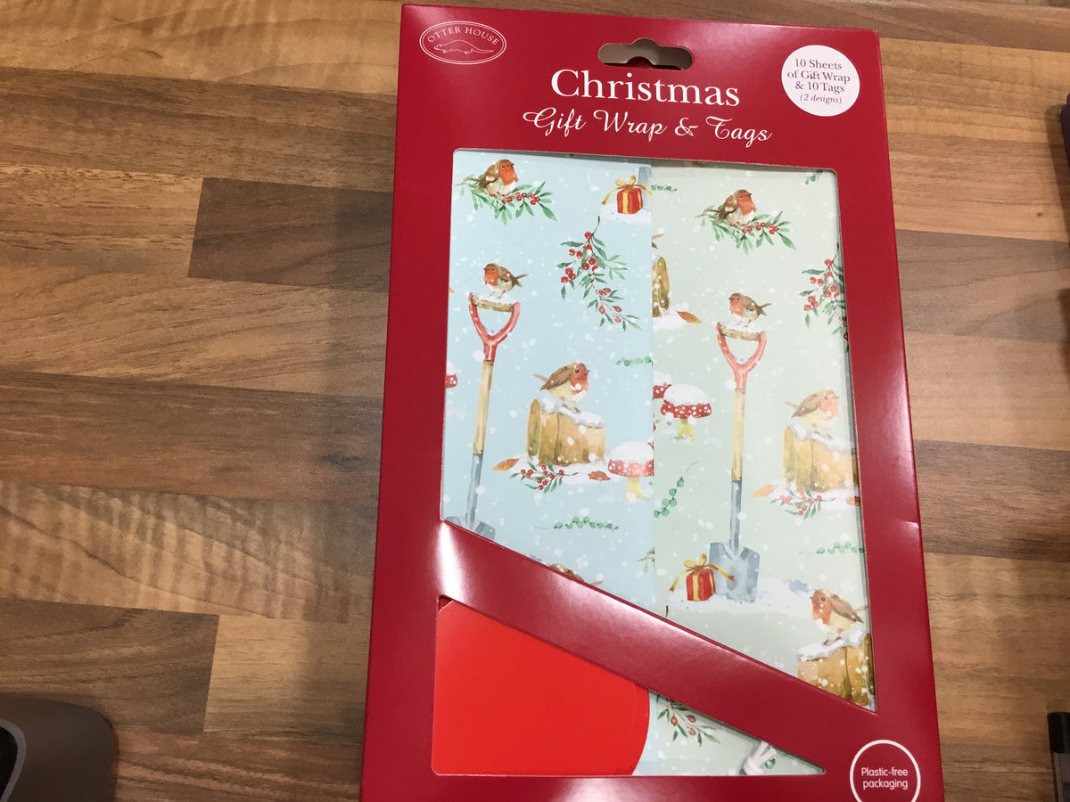 10 Robin gift wrap
