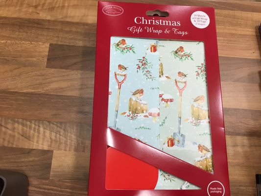 10 Robin gift wrap