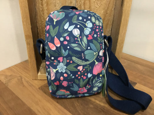 Blue floral phone pouch by Earth Squared