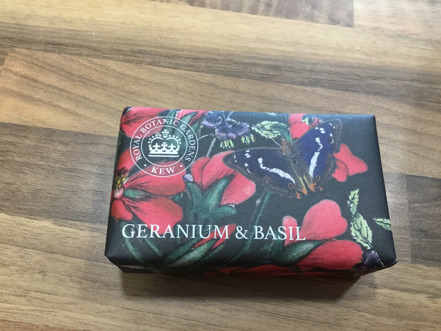 KEW geranium and basil soap
