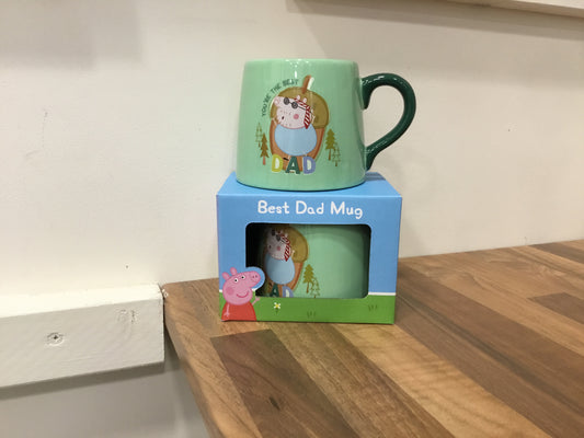 Peppy pig Dad mug