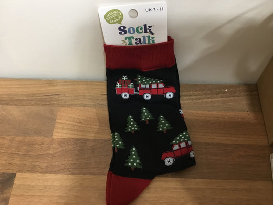 Christmas tree off roader socks