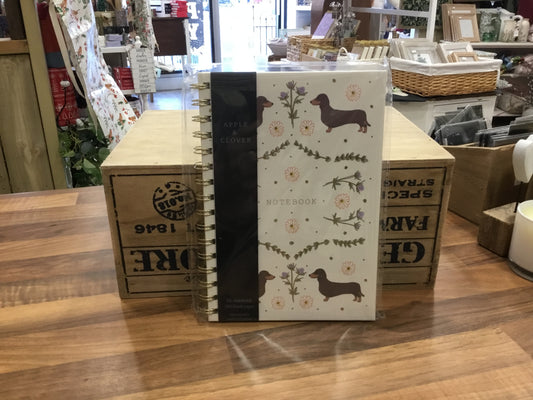 Notebook. Sausage dog design