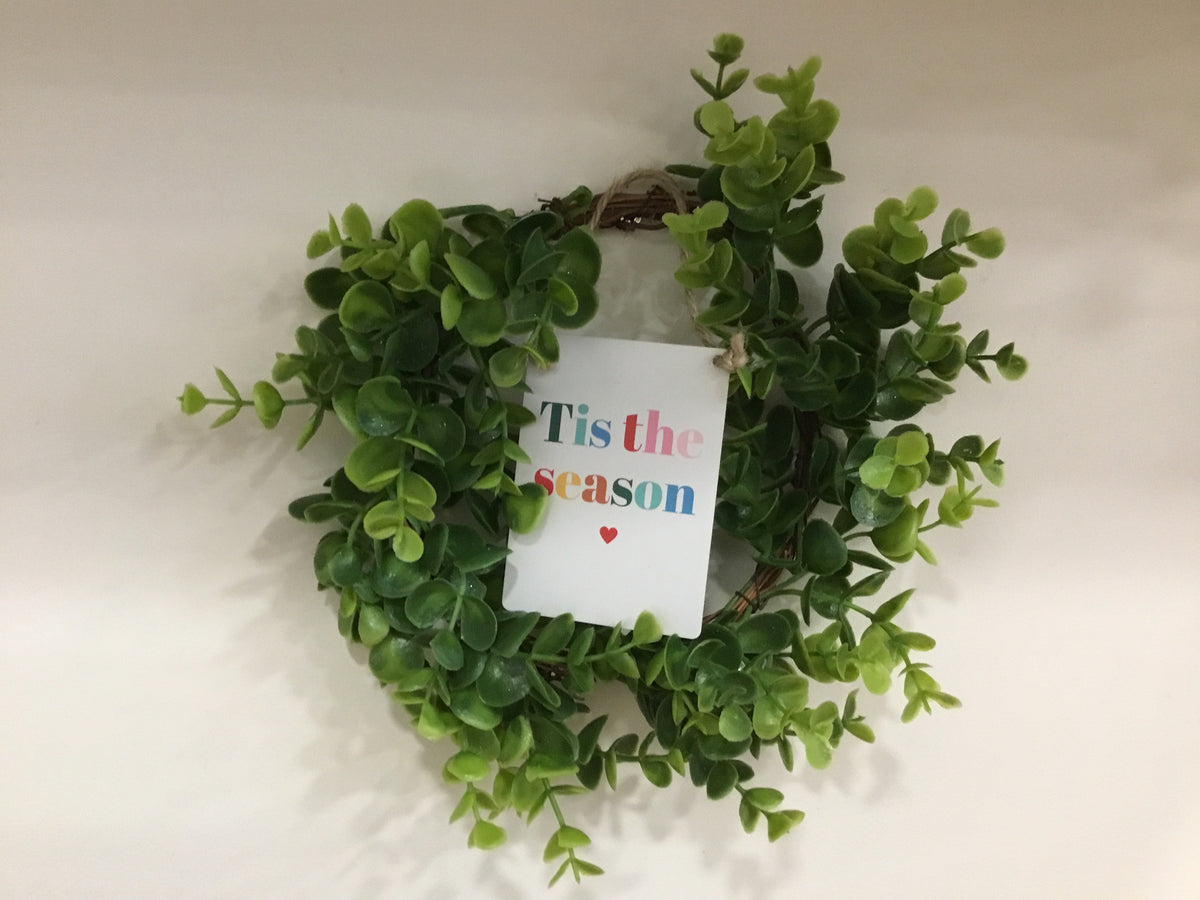 Tis the season metal hanging sign