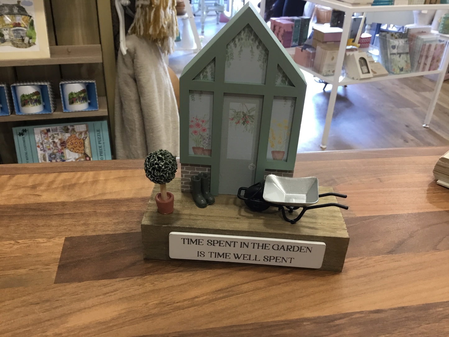 Wooden garden sign