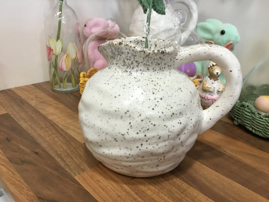 Rustic cream vase