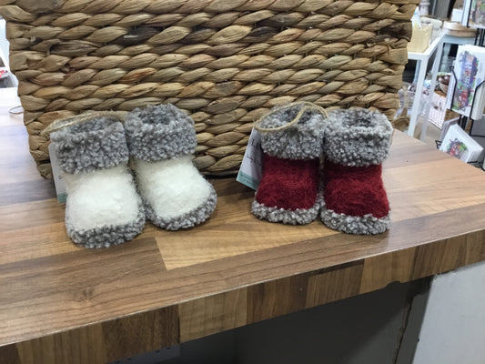 Santas hanging boots